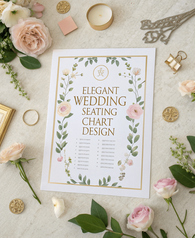 Elegant Wedding Seating Chart Design