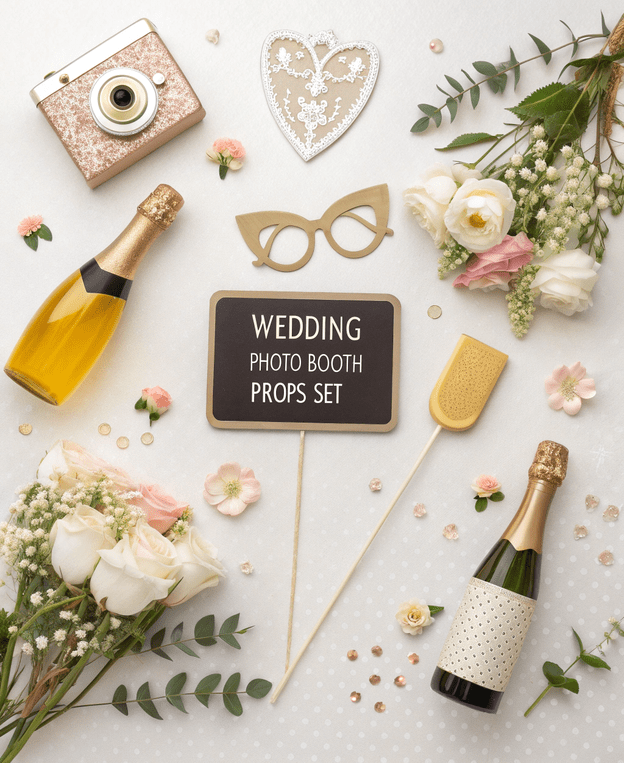 Wedding Photo Booth Props Set