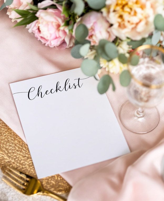 Bridal Shower Supplier Checklist