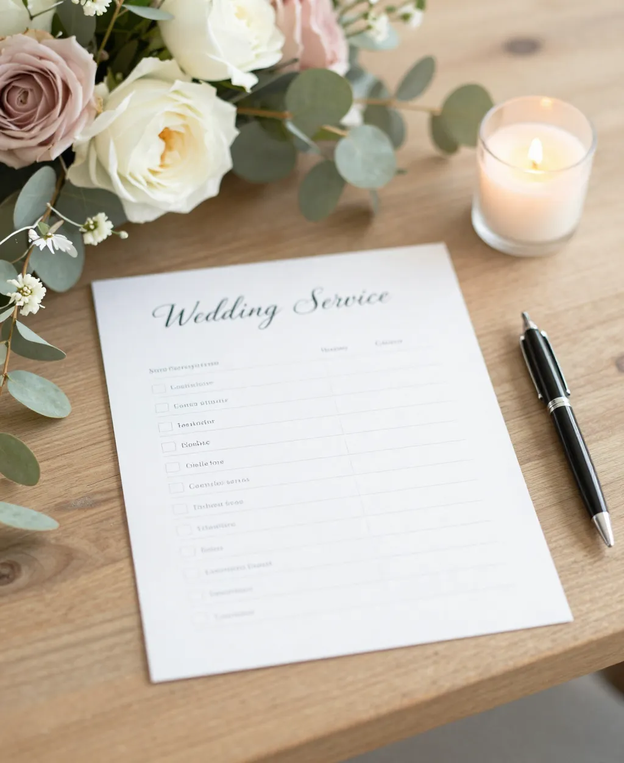 Wedding Service Checklist