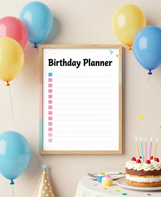 Birthday Party Planner Checklist