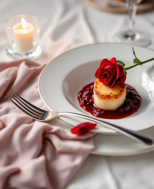 Valentine’s Day Dinner Menu Poster