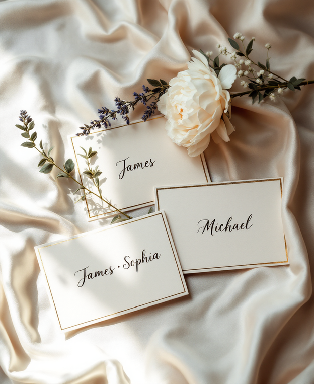 Floral Wedding Guest Cards