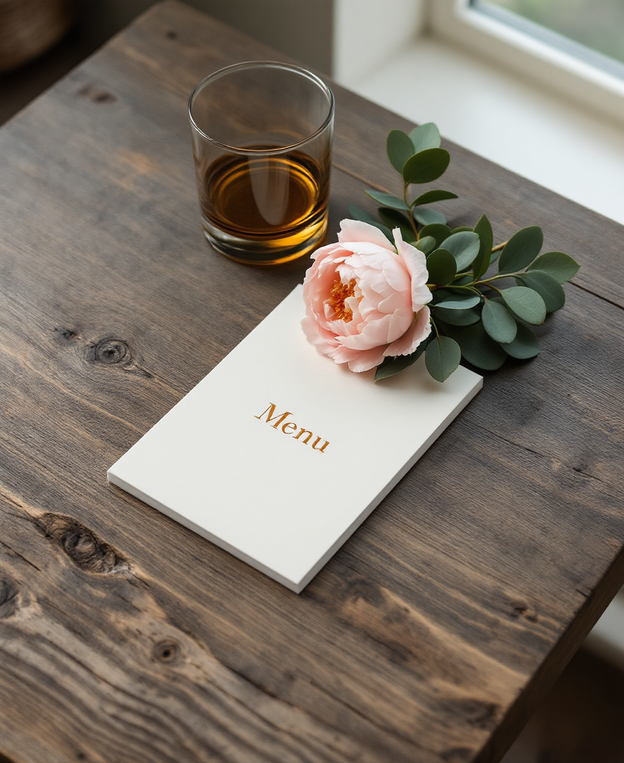 Elegant Wedding Menu Poster