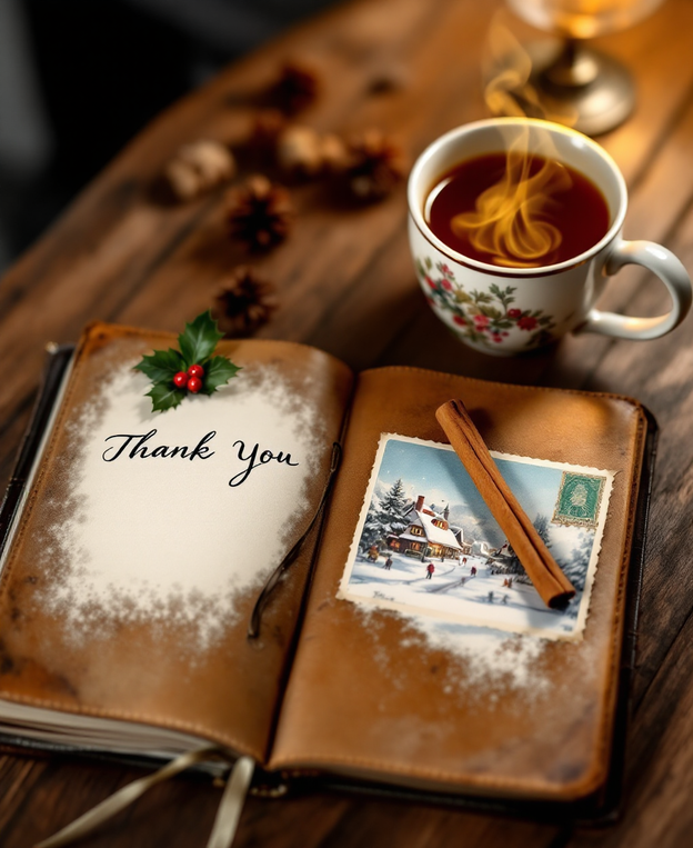 Christmas Holiday Thank You Card