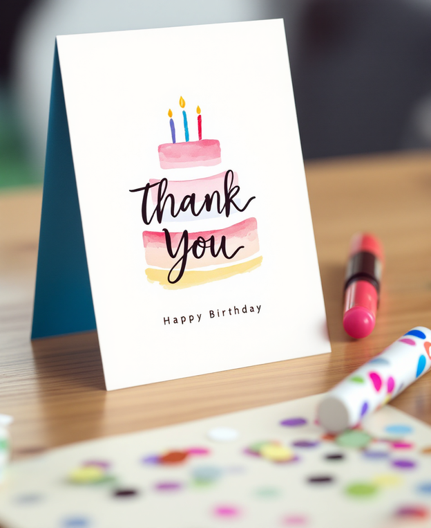 Birthday Thank You Card
