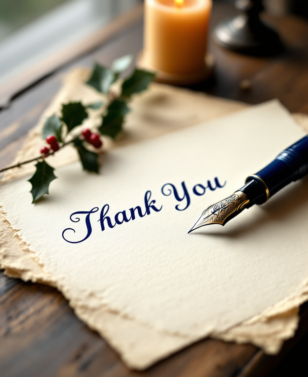 Christmas Holiday Thanks Card