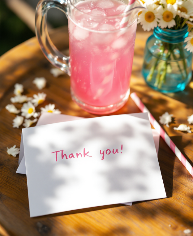 Summer Party Thank You Card