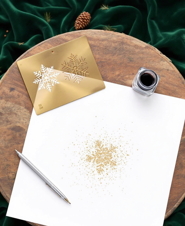 New Year Celebration Stencils