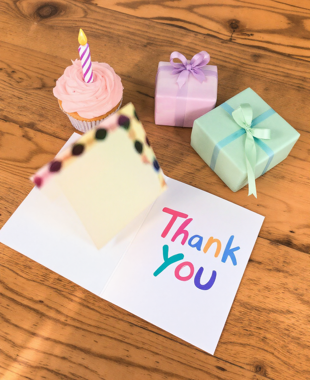 Birthday Party Thank You Card