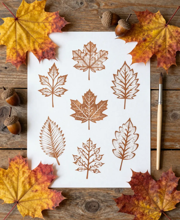 Autumn Leaves Stencil Kit