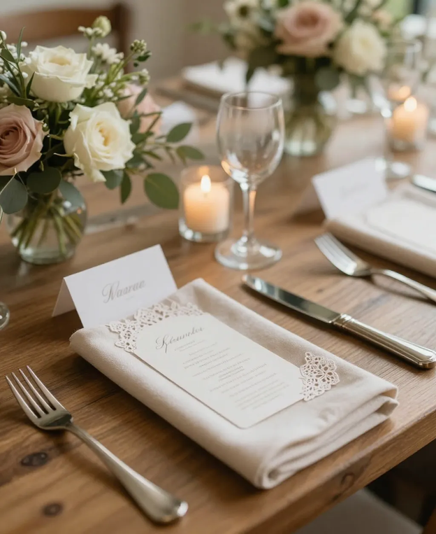 Vintage Lace Seating Cards