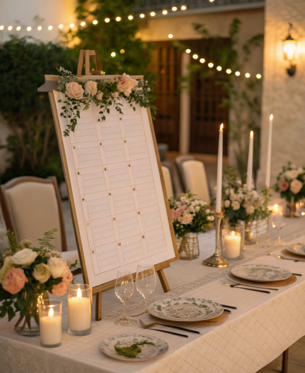 Birthday Dinner Seating Chart