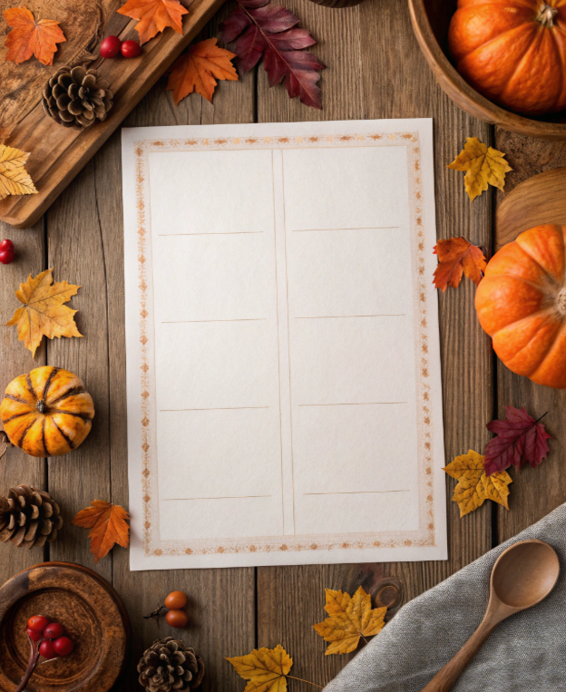 Autumn Thanksgiving Menu Poster