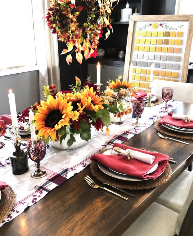 Elegant Thanksgiving Seating Chart Design