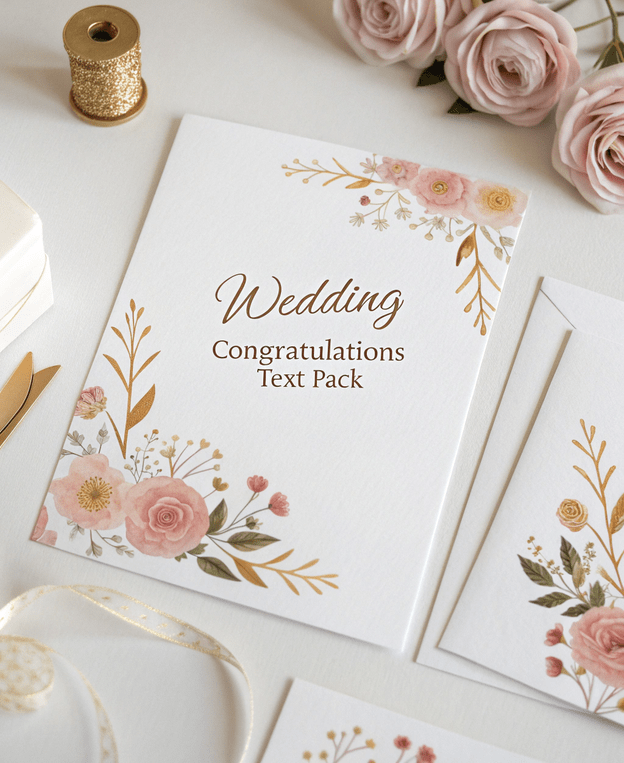 Wedding Congratulations Text Pack
